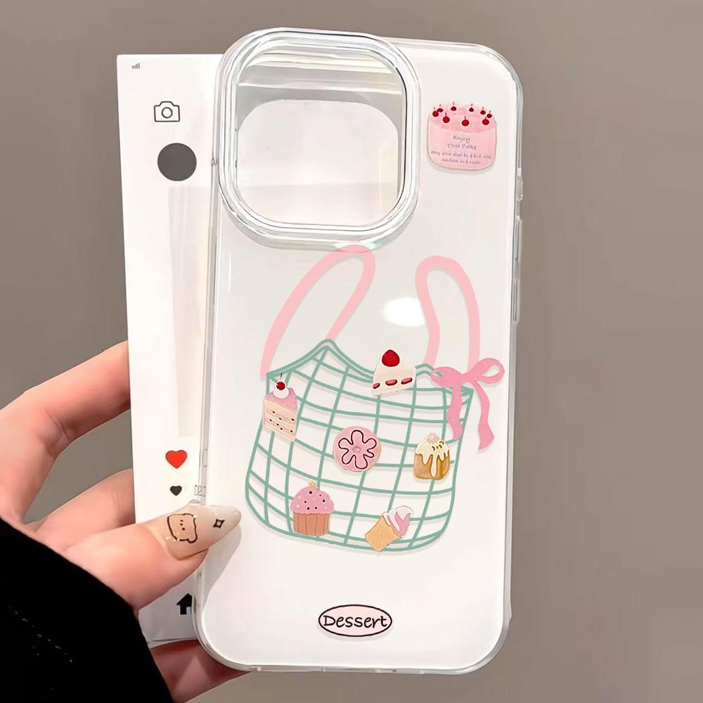 Painted Phone Case for iPhone 12 13 15 16 iPhone 16 12 13 14 15 Pro 14 15 16 Pro Max Coverage Shockproof Anti-Fingerprint Fresh Style Protective Case