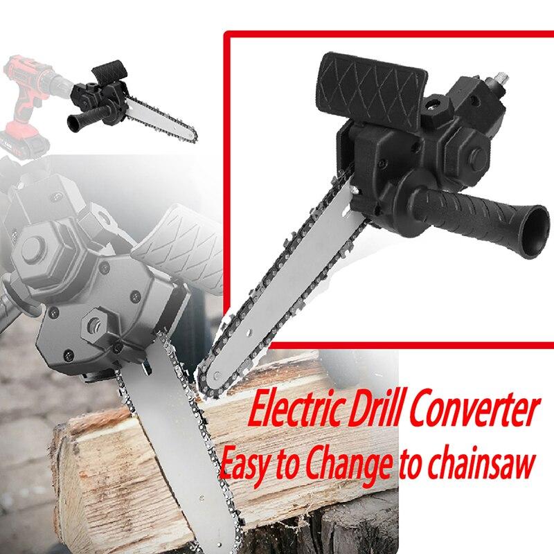 4/6 Inch Electric Drill Modified To Electric Chainsaw Tool Attachment Electric Chainsaws Tool Woodworking Cutting Tool