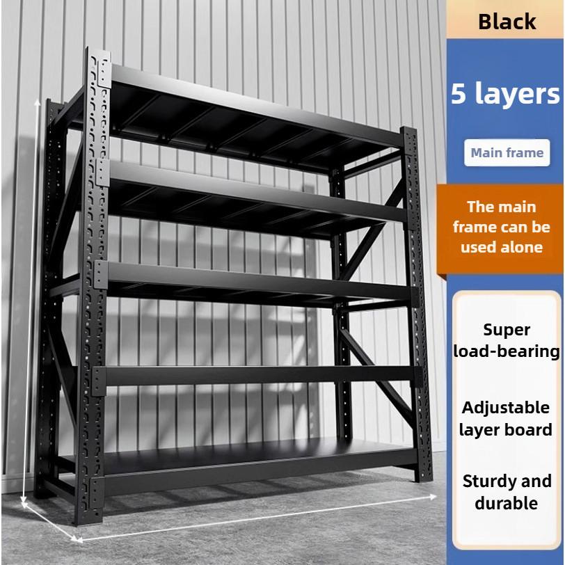 Warehouse Heavy-duty Floor Display Rack Household Supermarket Multi-function Iron Shelf Thickening Storage Shelves