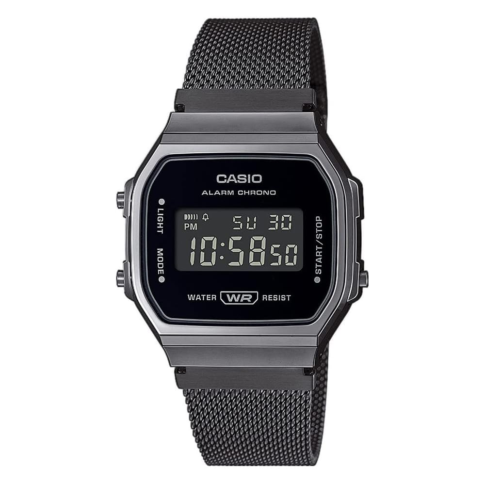 Casio Vintage A168WEMB-1BEF Men s Watch Black 38.6mm Bracelet Style
