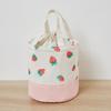 Fashion Lunch Bags Drawstring Picnic Tote Portable Insulation Lunch Box Small Handbag Drink Cooler Bag Cute Food Storage Bags