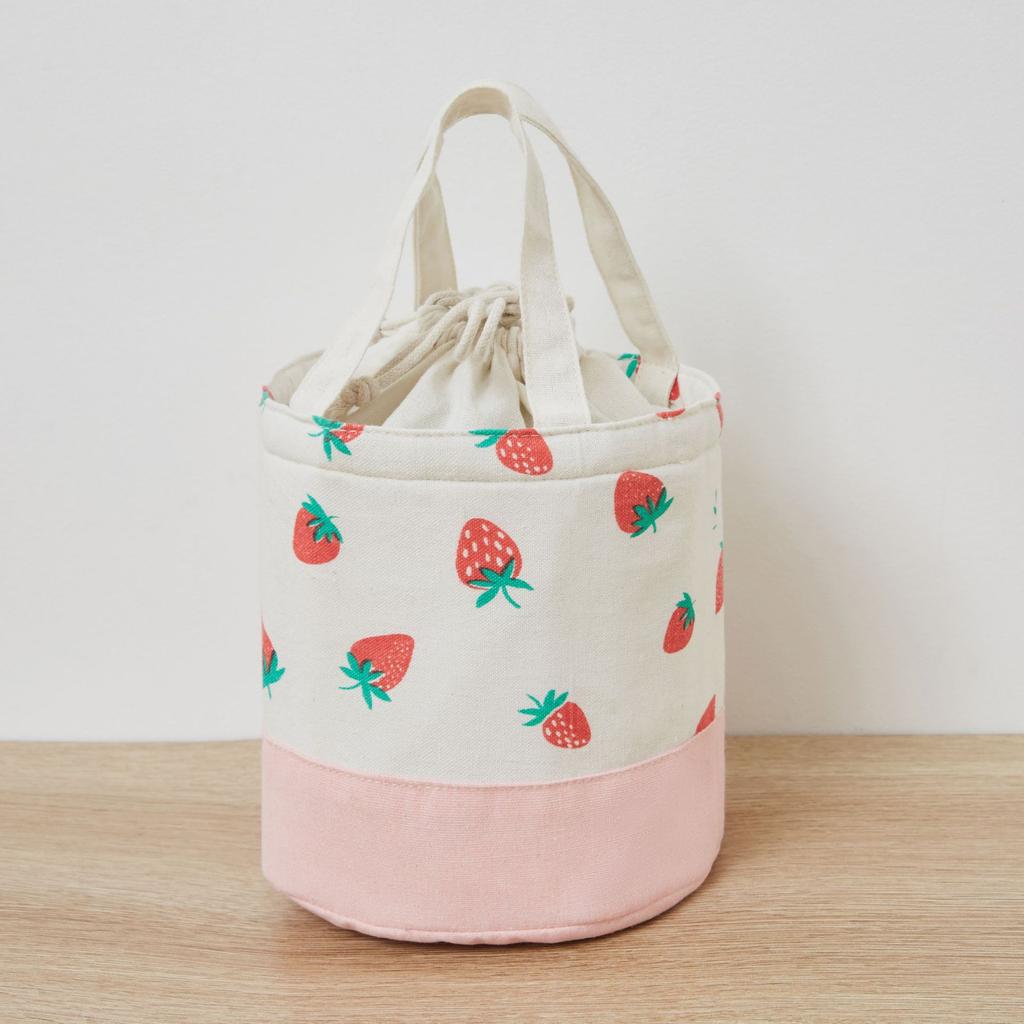 Fashion Lunch Bags Drawstring Picnic Tote Portable Insulation Lunch Box Small Handbag Drink Cooler Bag Cute Food Storage Bags