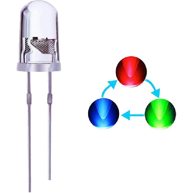 100PCS 5mm Warm White LED Diode Lights Clear Emitting LEDs for High Intensity Super Bright Lighting Bulb Lamps Electronics Components Lamp Diodes