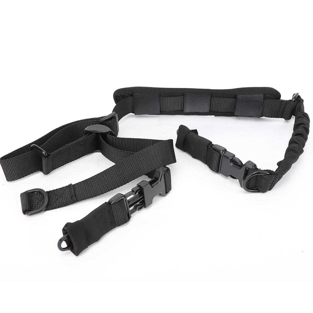 Outdoor Multifunction Sport Two Point Sling Tactics Lanyard Safety Rope with Cotton Shoulder Pad