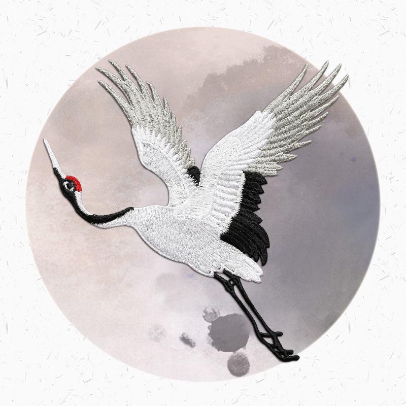 

Вышитая нашивка с журавлем: Этнический стиль, Разные размеры, Мода DIY и ремонт