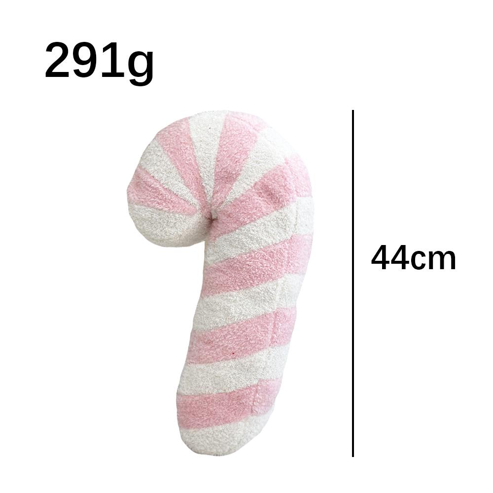Classic Xmas Candy Plush Toys Xmas round Pillow Red Pink Lollipop Pillow Gingerbread House Doll Xmas Home Decor Kid Xmas Gift