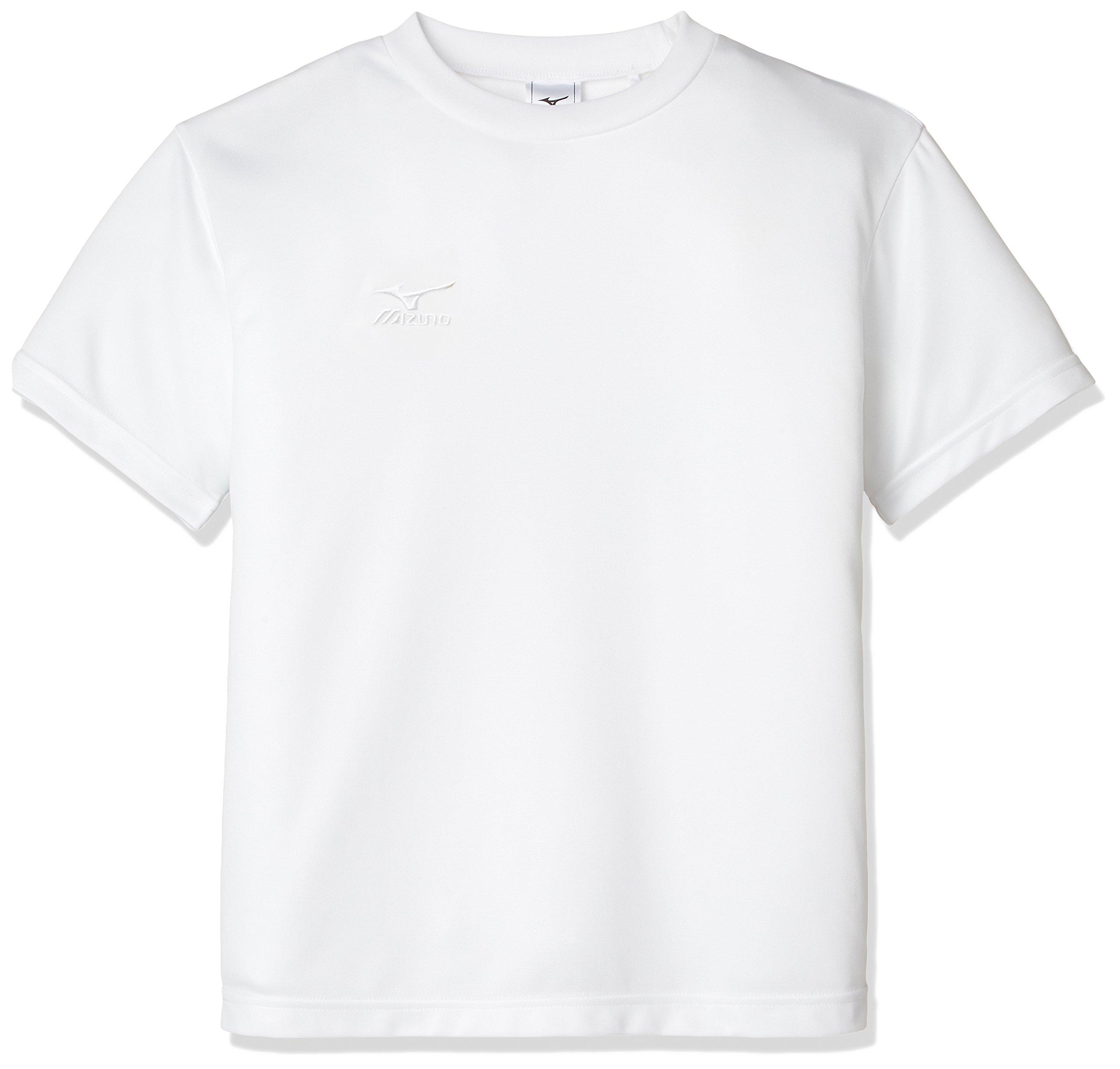 

Mizuno Training Wear Pack Short Sleeve Crew Neck Junior White x Japan Size 140 to Japanese size T-Shirt, A35TF390, White, (equivalent 140)
