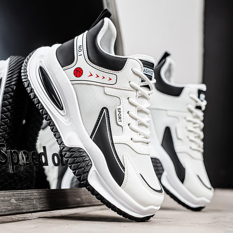 Mens Running Shoes 2026 New Mesh Thick Sole Anti Slip Daily Casual Training Trendy Sneakers for Man