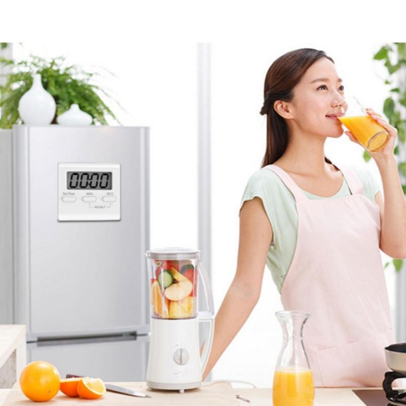 

1шт цифровой кухонный таймер таймер для готовки удобный таймер-напоминание цифровой ручной таймер обратного отсчета кухонные гаджеты для измерения времени белый