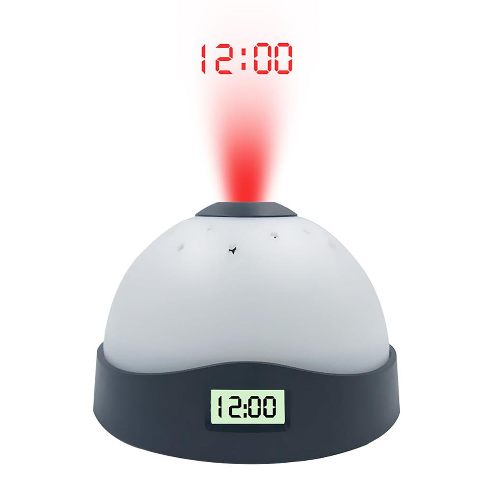 Electronic Alarm Clock With Colorful Lights And Sky Projection Clock