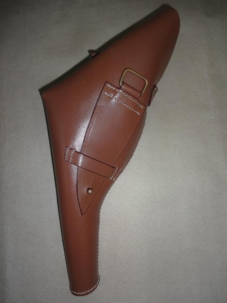 British Sam Browne Webley .455 Holster w/Ammo Pouch Mid Brown Leather -Repro IF-7RKG-DM0T