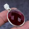 Natural Mozambique Garnet Handmade 925 Sterling Silver Gift Pendant 1.77" A2t60