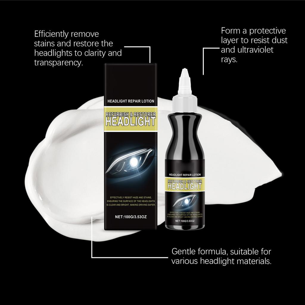 Car Headlight Care Cream; Polishing Care Agent; Car Headlight Polish; Improve The Appearance Of The Vehicle