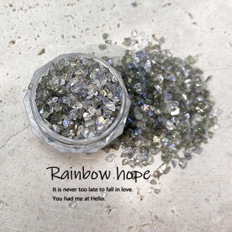 Nail Art 3D High Quality Broken Glass Fashion Charm Gravel Glitter Rhinestone DIY Nail Accessories Decoration
