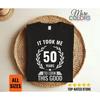 Th Birthday T Shirt It Took Me Years Look This Good Funny Vintage Aging Party  Vintage Washed Versatile Homme