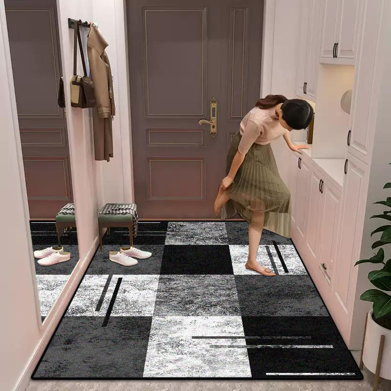 Modern Customizable Flannel Carpet Living Room Home Decoration Luxury Nordic Home Mat Bedside Washable Bedroom Mat Non-slip