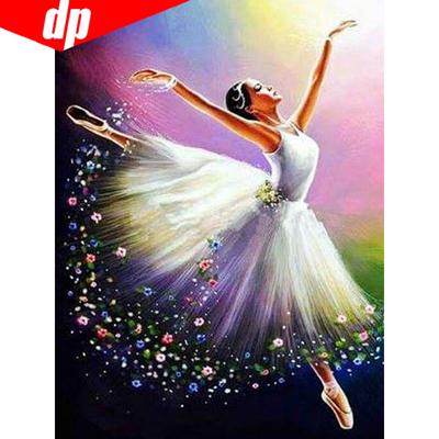 5D DIY Diamond Painting Portrait Full Round Diamond Embroidery Full Display Dance Cross Stitch