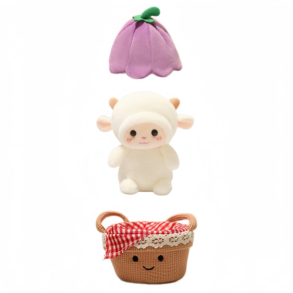 Niedliche Schaf Plüschtiere 16cm Lamm Stofftier Kawaii Schreibtisch Dekorative Spielzeuge Entzückendes Geschenk Für Freundin Kreative Geburtstagsgeschenke