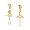 Vivienne Westwood Earrings Women's Gold/White 62020181-02RA10