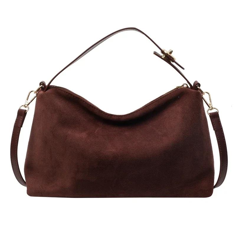 Solid Color High Capacity Shoulder Bags for Women Zipper Pluto Hot Sale Simple Fashion Tote Bags for Women