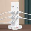 Household LED Desk Lamp Plug Board Multi Functional Vertical Tower Shaped Socket USB Charging Office Multi Hole Socket