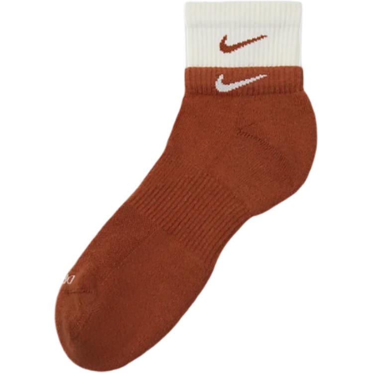 Nike Ankle Socks Unisex 1 Pack Dark Reddish brown / Dark Reddish brown / Sail White DH4058-201 24-26