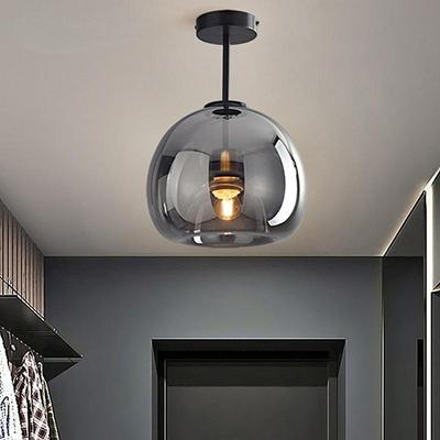 Glass Ceiling Light Nordic Texture LED Dinning Room Lamp Corridor  Creative Living Room Lighting