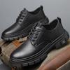 Spring Autumn Platform Shoes for Man Designer Soft-soled Casual Men's Driving Shoes Solid Color Business Men Dress Shoes