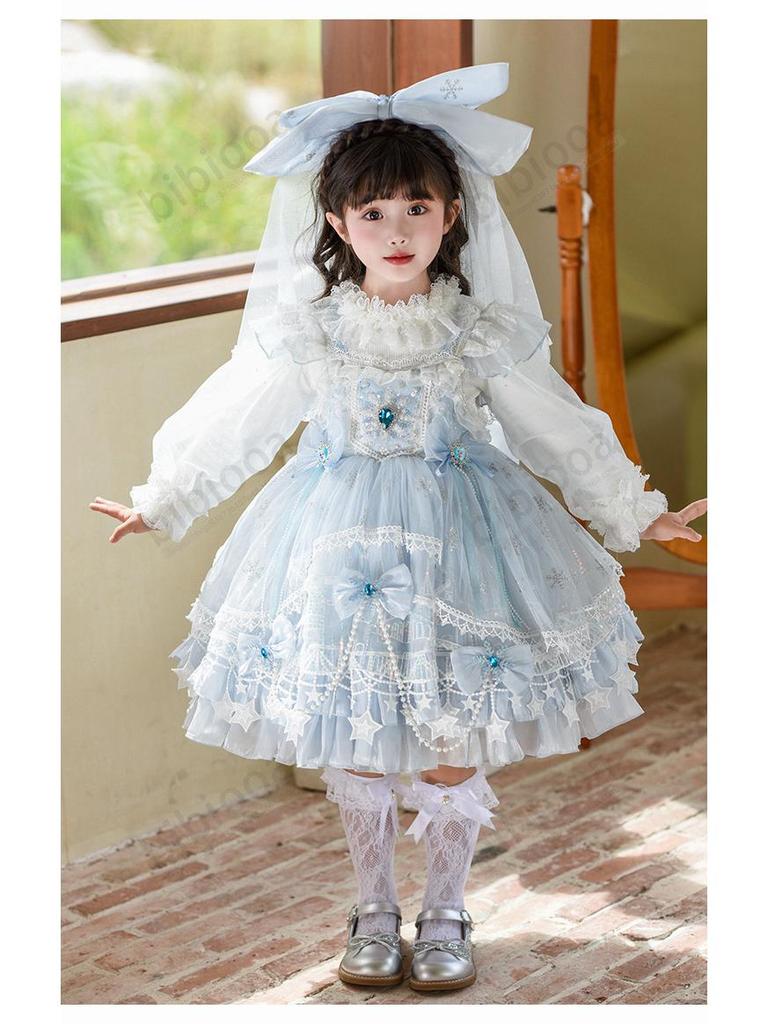 BIBIOOA Autumn 2025 Girls Princess Dress (Sizes 100-150)