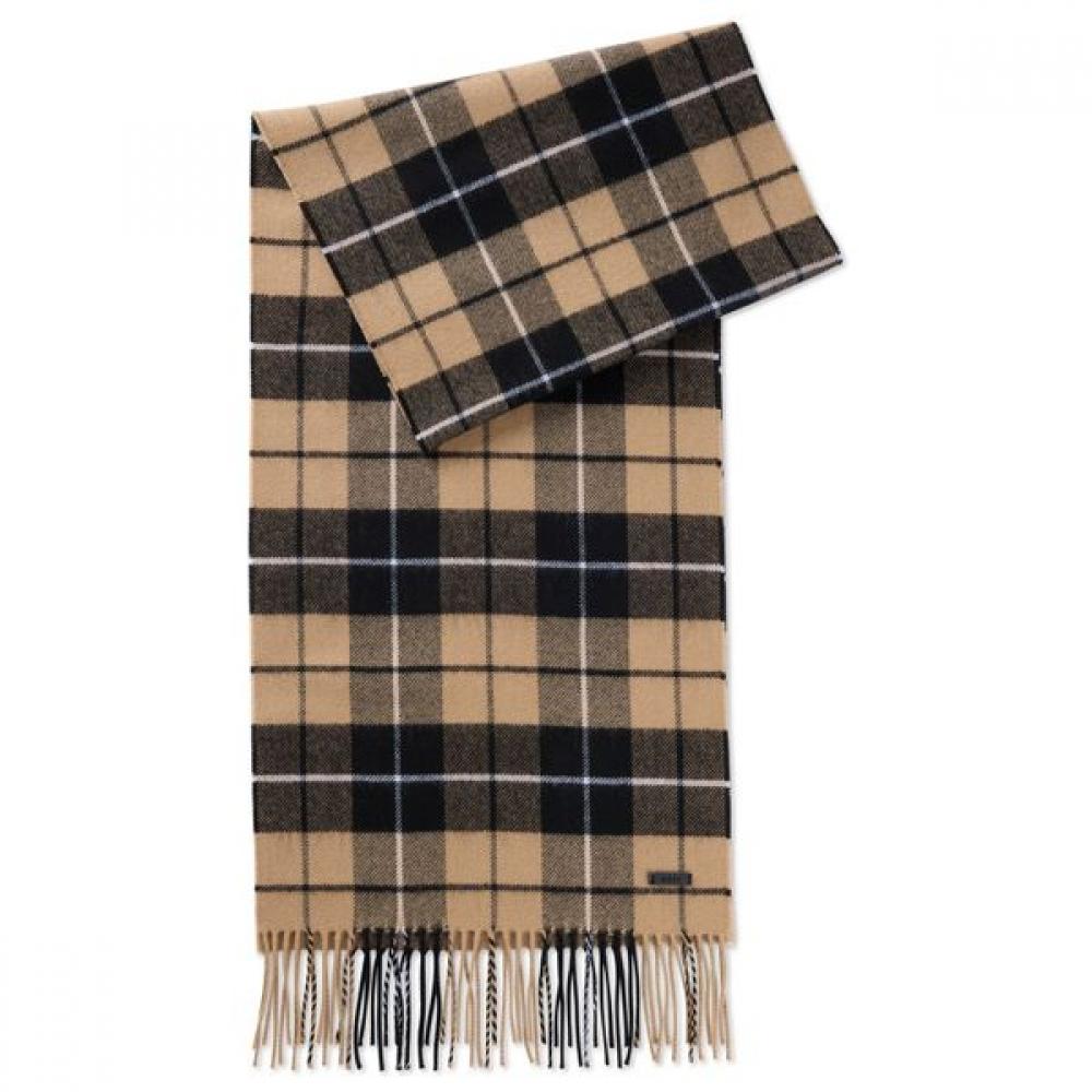 Boss Twist Fringe Wool Muffler Medium Beige 50519312261 ONESI