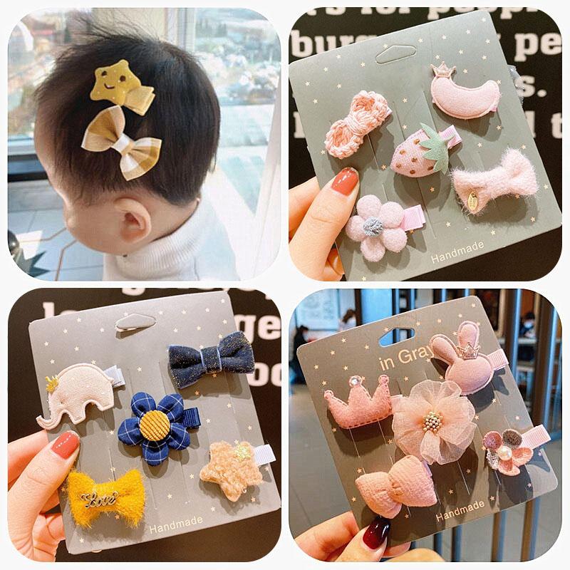 

5шт / набор Симпатичные детские девочки Шпильки Мультфильм Bowknot Животное Цветочные дети Заколка для волос Головной убор Принцесса Дети Hairclip Аксессуары для волос