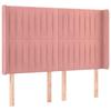 VidaXL Headboard with Ears Pink 147x16x118-128 Cm Velvet3119871