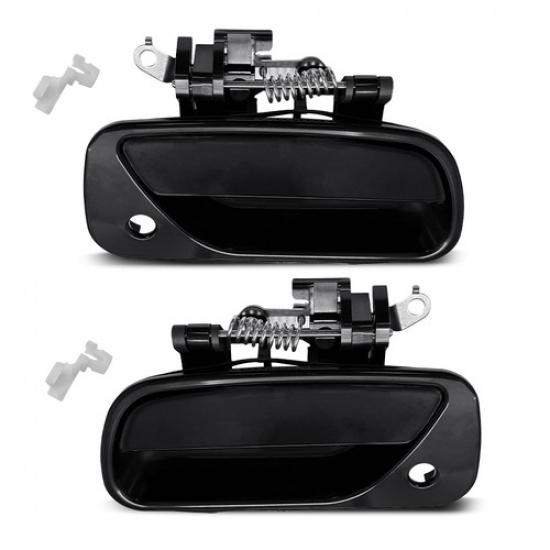 Exterior Door Handle For 1993-98 Toyota T100 Front Left Right Side Plastic Black