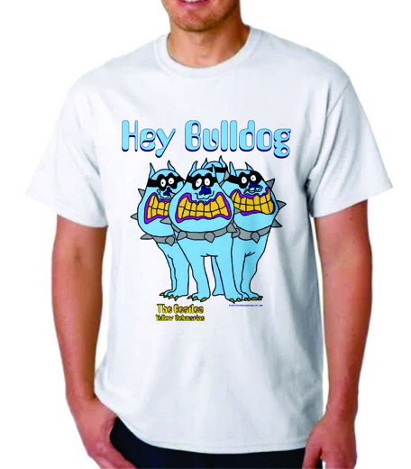 HEY BULLDOG BLUE MEANIES SHIRT BEATLES YELLOW SUBMARINE T-shirt TEE XXXXL
