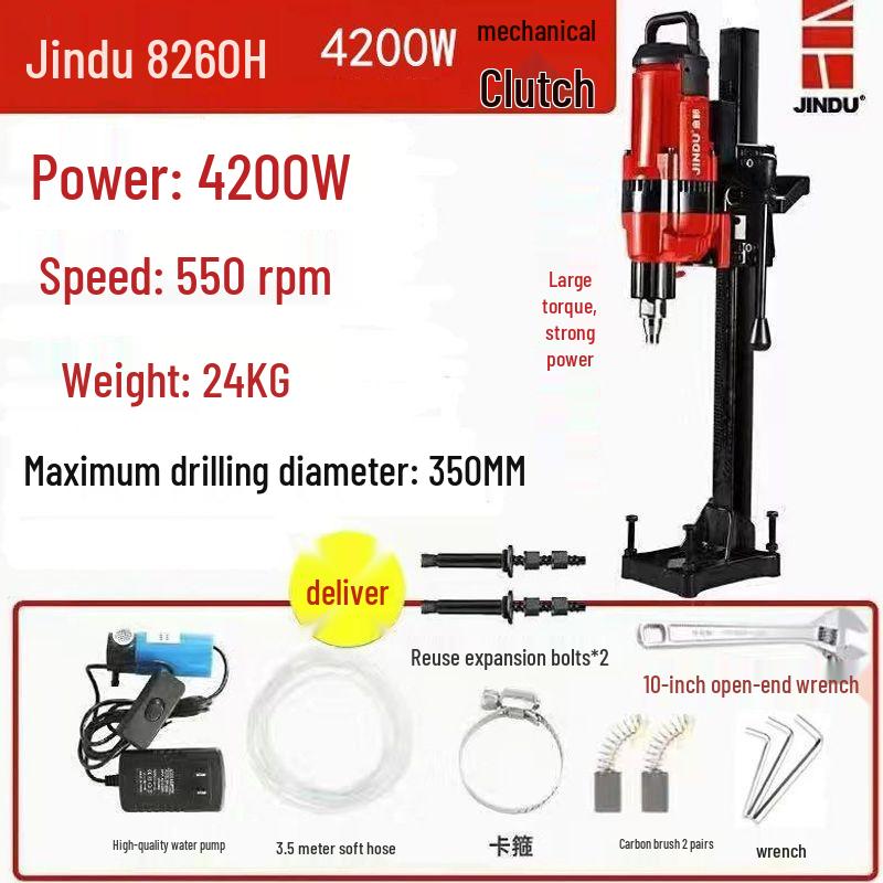 High-Power Handheld and Desktop Diamond Core Drill for Concrete Engineering