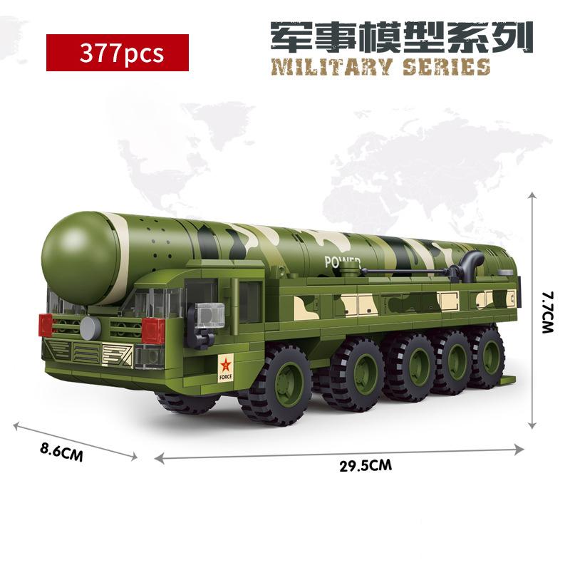 WW2 Building Block Set Tank Military Hummer BTR-82A Wheeled Armored Vehicles Missile Vehicles Scale Model Assembly Toys Playsets For Kids Children