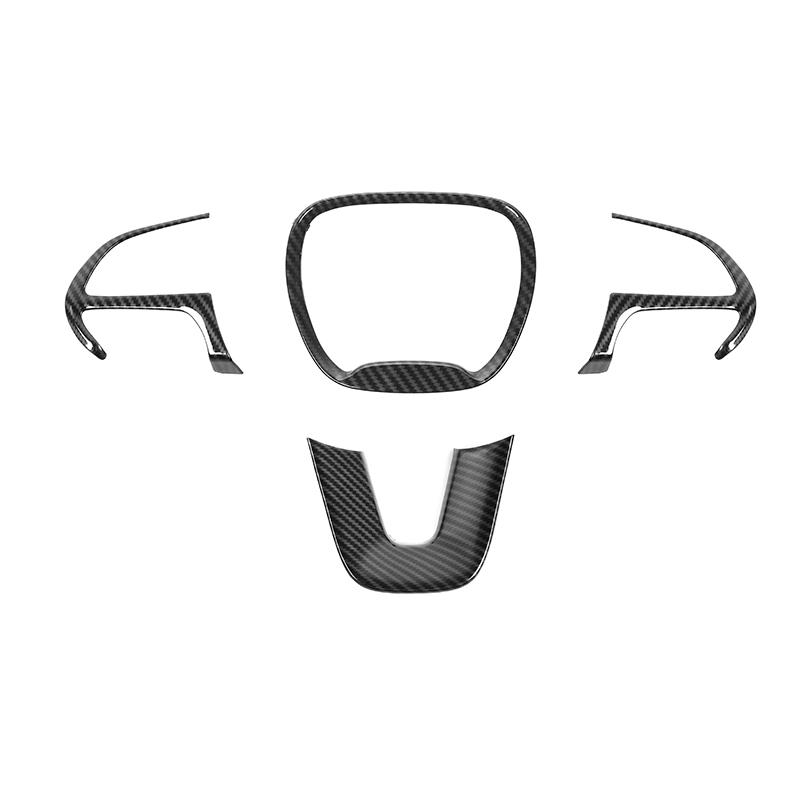 

Декоративная крышка рулевого колеса из АБС-пластика, наклейка с орнаментом, подходит для Dodge Challenger/Dodge Charger/Dodge Durango 2015 Up, аксессуары для салона автомобиля углеродного волокна черного