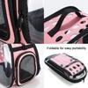 Foldable Pet Shoulder Crossbody Bag Breathable Pet Carrier Cat Backpack  Space Cabin