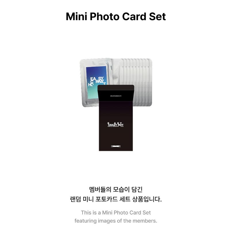 LE SSERAFIM Tour EASY CRAZY HOT Mini Photo Card Set
