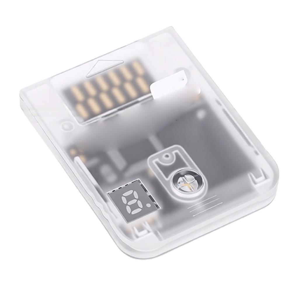 128MB Speicherkarte Passend für Wii RVL 001 Spielkonsole Gaming-Speicherkarte mit LED-Digitalanzeige Transparent