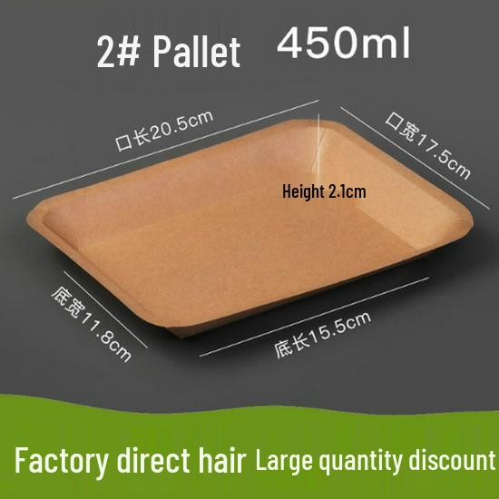 Disposable Kraft Paper Tray for Picnic and BBQ Snacks