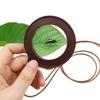 Leather Strap Magnifying Glass Necklace Handheld Magnifier Pendant Mini Magnifying Glass  Reading