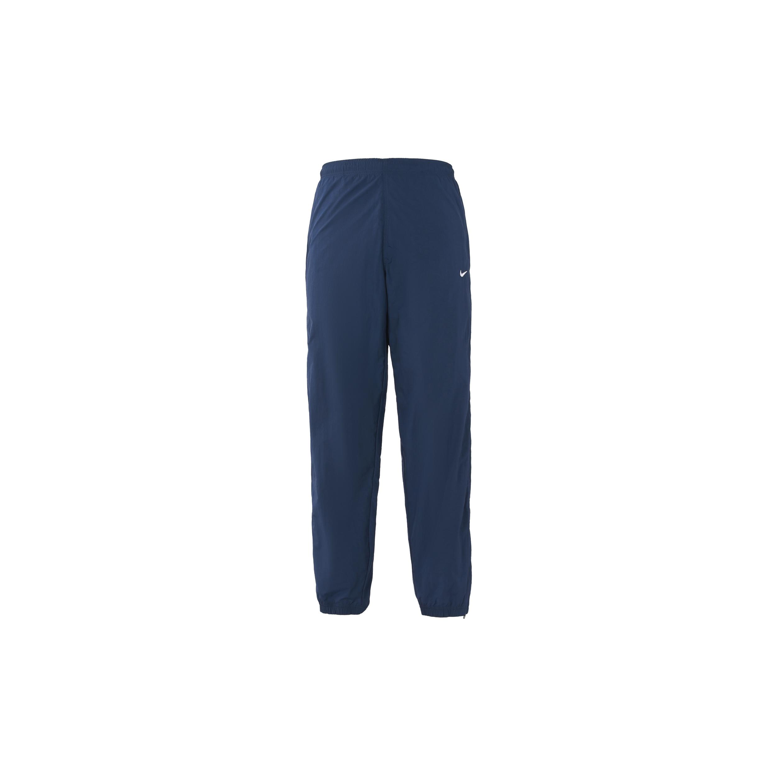 Men s Nike Swoosh Embroidered Retro Nylon Sports Pants/Trousers/Joggers Blue CD6544-410 XS