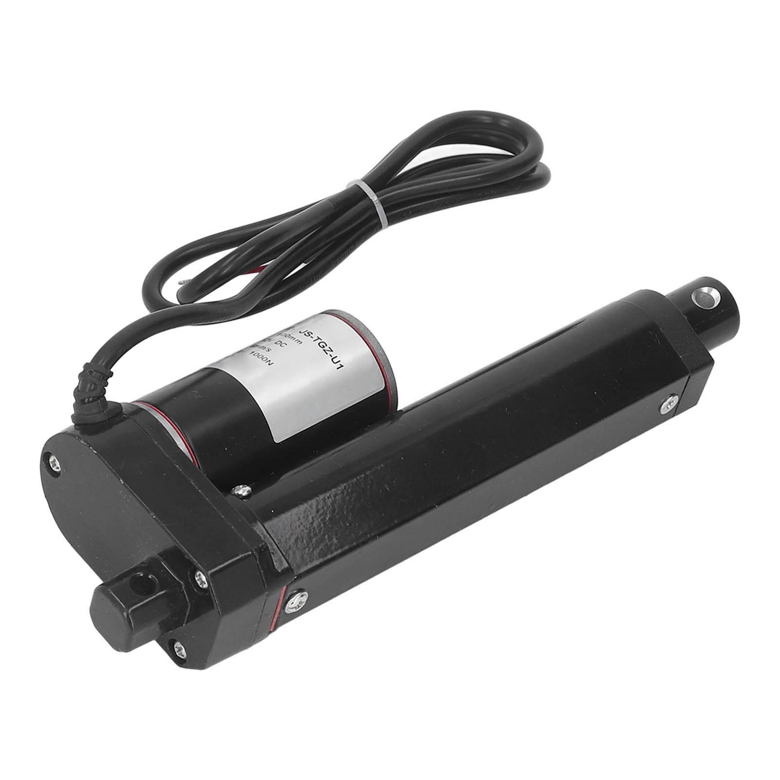 

Електричний привід 100 мм хід 1000 Н Металевий редуктор Алюмінієвий сплав Лінійний електричний привід з кінцевим вимикачем 12 В постійного струму