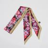 Summer scarf hairband for women with versatile kidnapping long streamers elegant fashionable narrow strips tied with small scarf