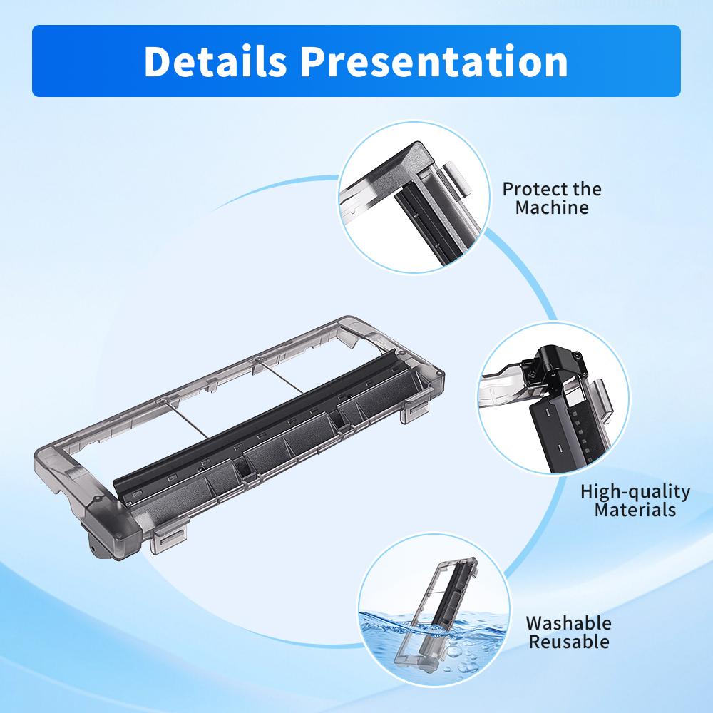 Main Brush Cover for Ecovacs DEEBOT DJ35 DJ36 Robot Vacuum Cleaner Accessories Replacement Floor Sweeper Brush Roll Shell Parts