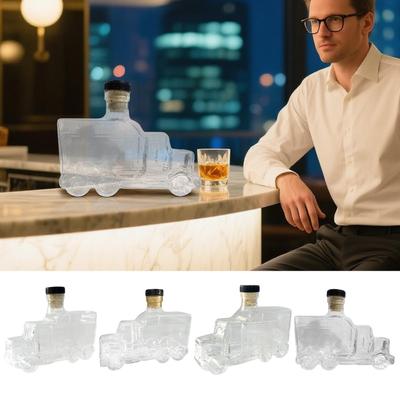 Liquor Decanter Whiskey Container Half Truck Decor 375ml Decorative Decanter With Stopper For Liquor Beer Champagne Hosting Home