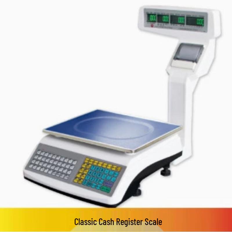 Commercial Barcode Weighing Scale & Cash Register with Printer (CN version)
