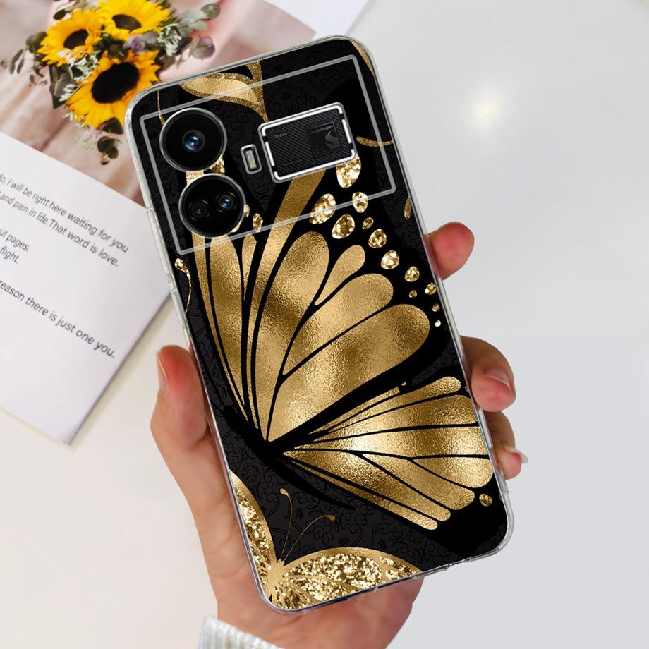 For Realme GT5 240w / GT3 / GT Neo 3 / GT Neo 5 Case Cute Cartoon Luxury Soft Silicon Transparent  Phone Case Back Cover Capas