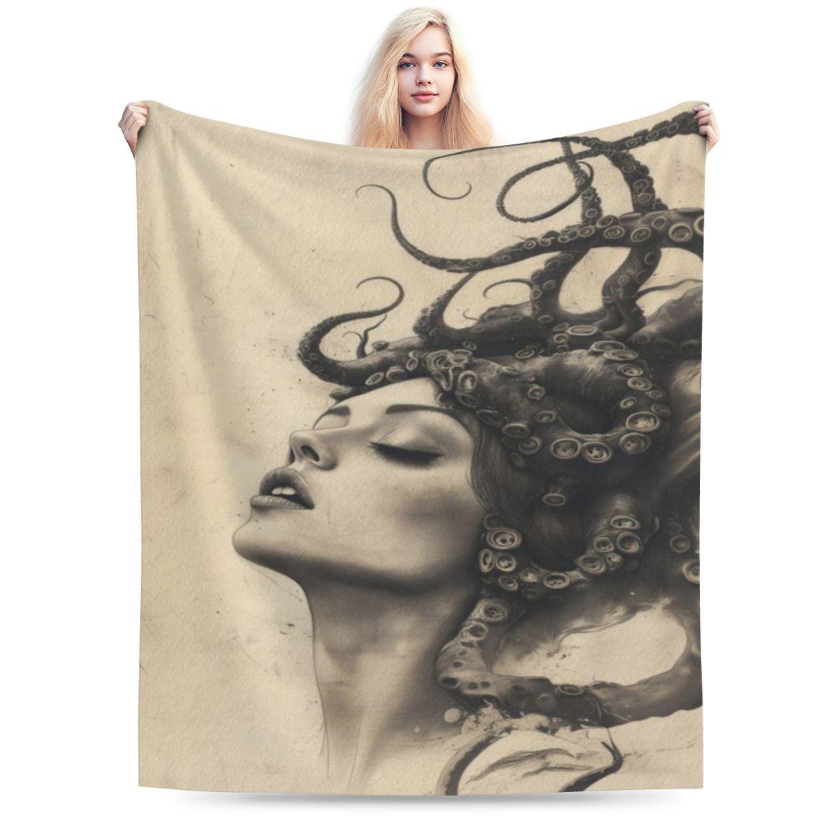 Tentacle Woman Custom Warm Gift An UltraSoft Micro Fleece Blanket 75x100cm 30x40in
